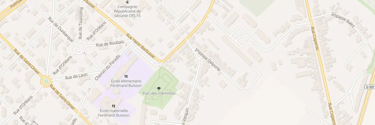 Plan du 416 Rue de Verquin à Béthune