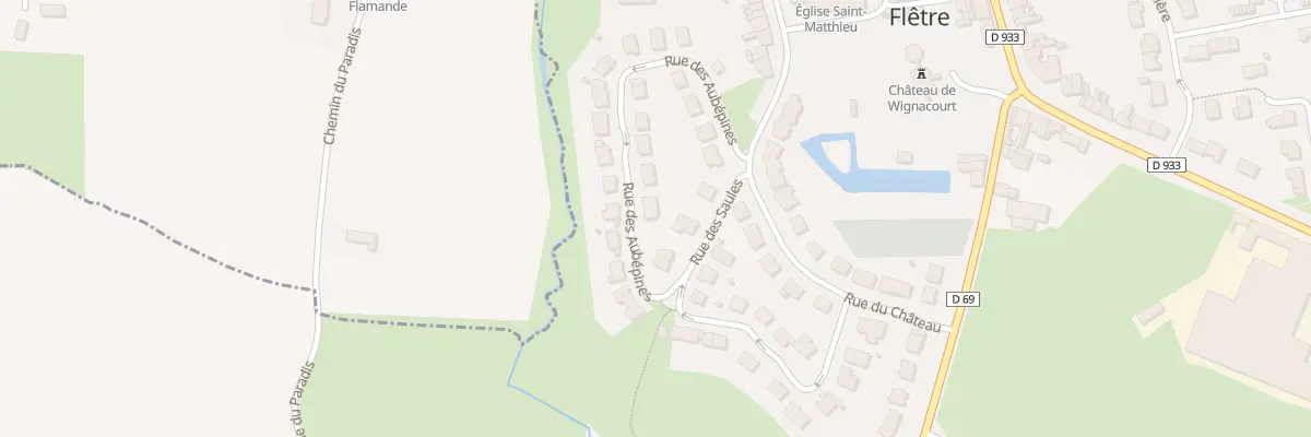 Plan du 225 Rue des Aubépines à Flêtre