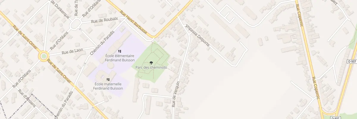 Plan du 504 Rue de Verquin à Béthune