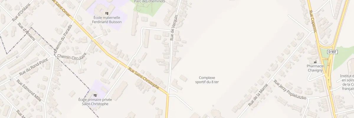 Plan du 671 Rue de Verquin à Béthune