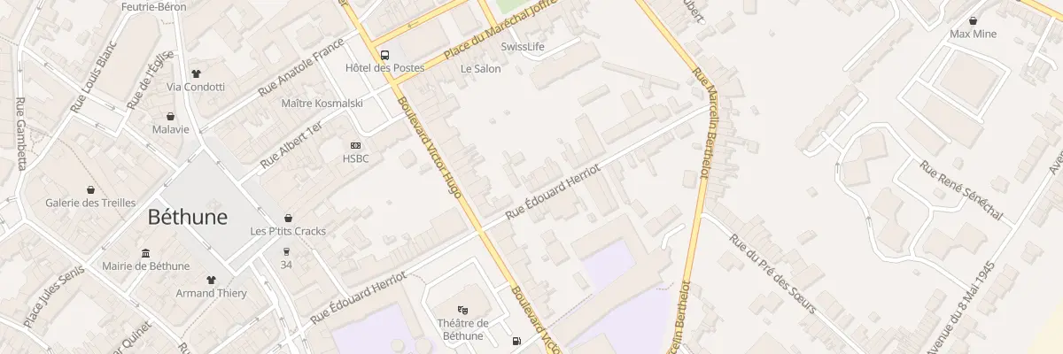 Plan du 239 Rue Edouard Herriot à Béthune