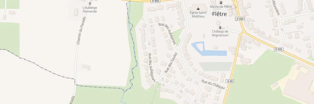 Plan du 203 Rue des Aubépines à Flêtre