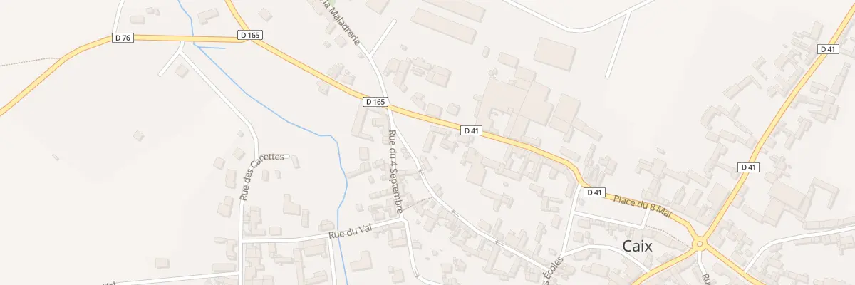 Plan du 13 Rue de Blanc à Caix
