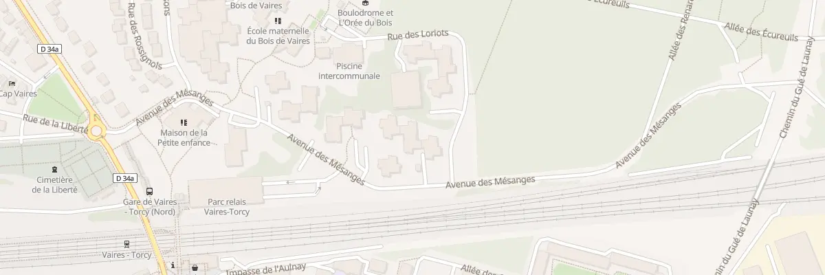 Plan du 2 Rue des Loriots à Vaires-sur-Marne