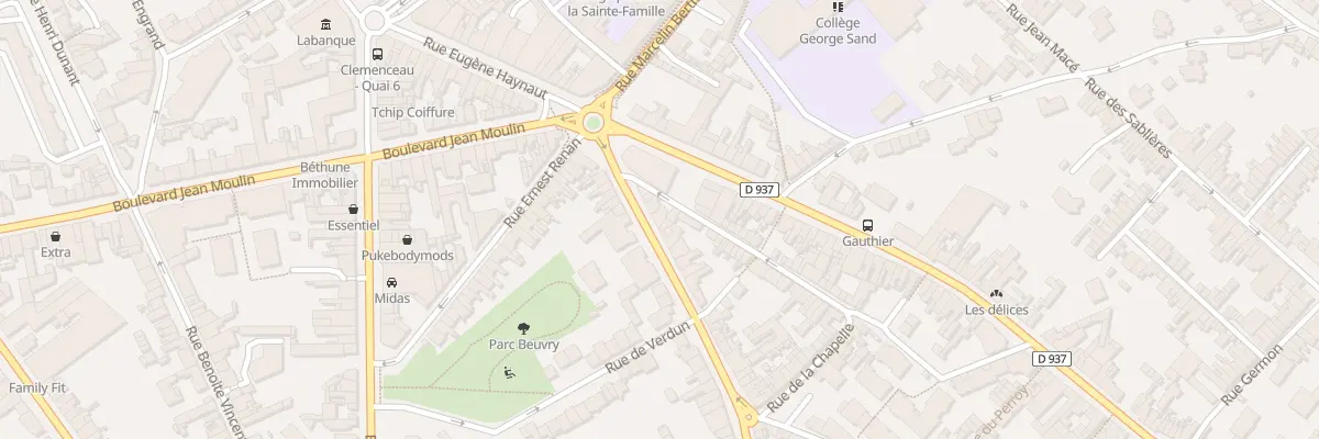 Plan du 73 Rue du Faubourg d’Arras à Béthune