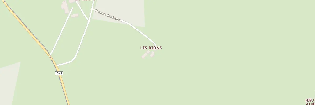 Plan du 56 Les Bions à Humbligny