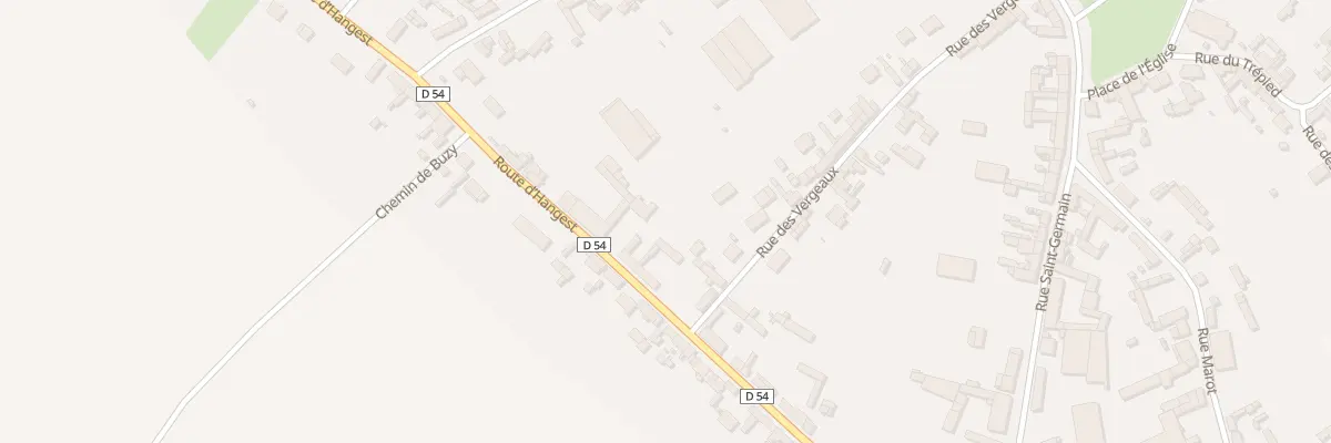 Plan du 28 Rue d’Hangest à Arvillers