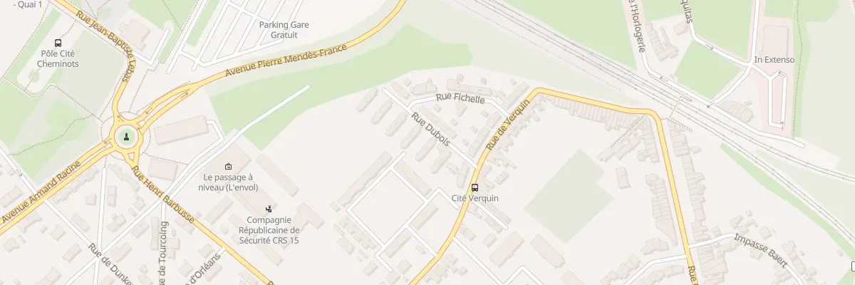Plan du 5 Rue Dubois à Béthune