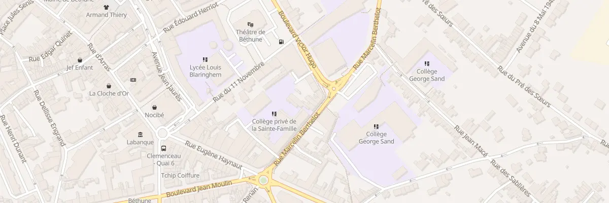 Plan du 115 Rue Marcelin Berthelot à Béthune