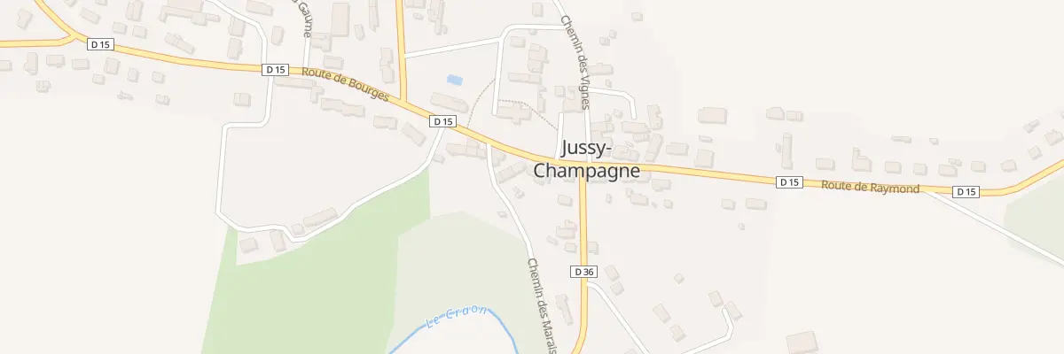 Plan du 3 Rte de Bourges à Jussy-Champagne