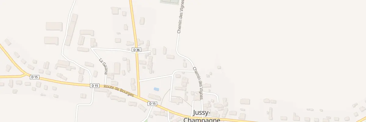 Plan du 1 Che des Vignes à Jussy-Champagne