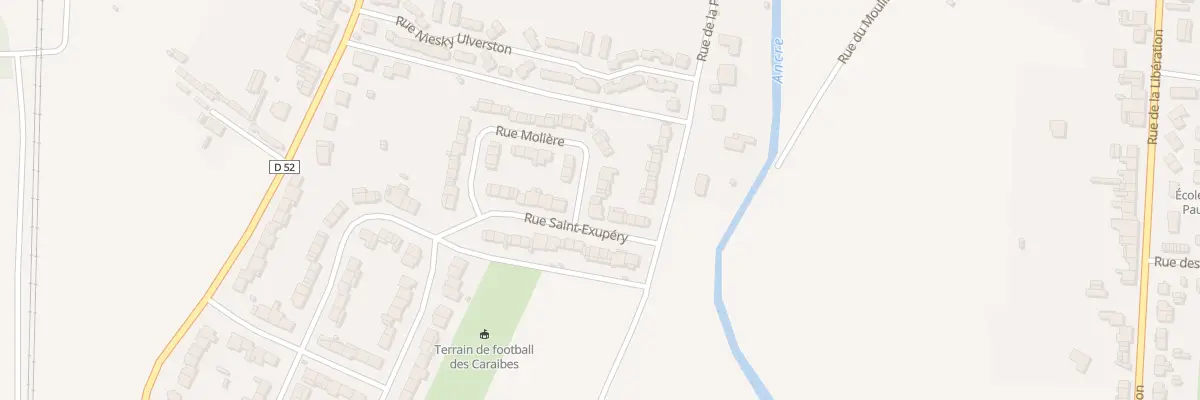 Plan du 6 Rue Molière à Albert