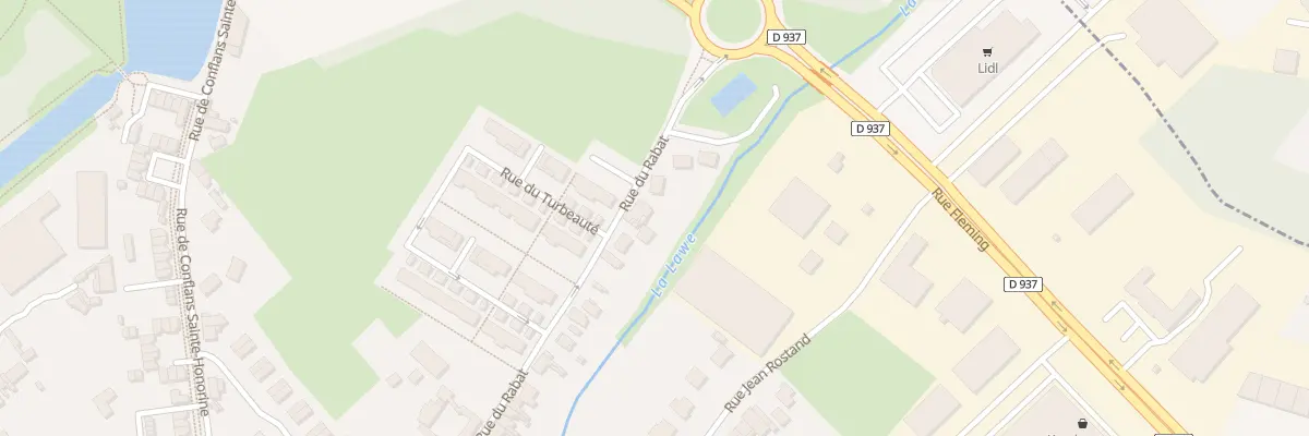 Plan du 454 Rue du Rabat à Béthune