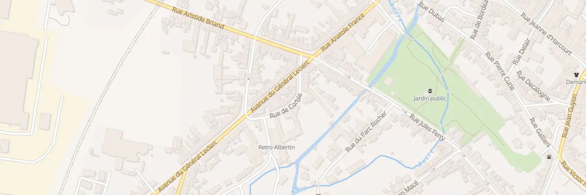 Plan du 6 Rue de Corbie à Albert