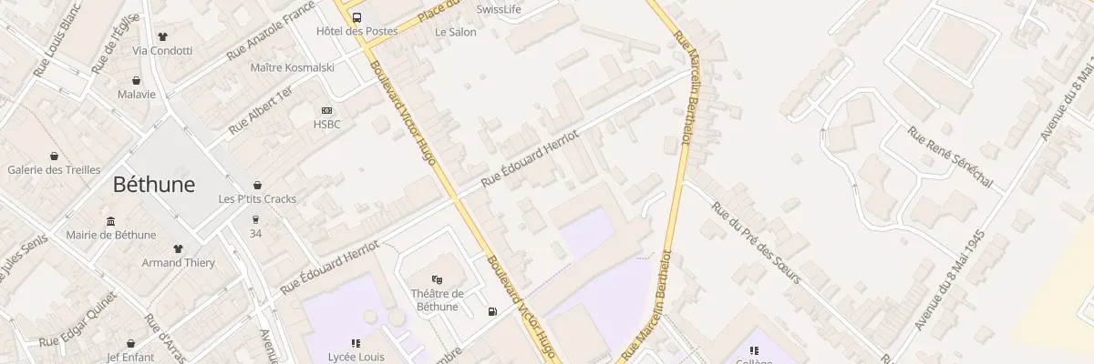Plan du 254 Rue Edouard Herriot à Béthune