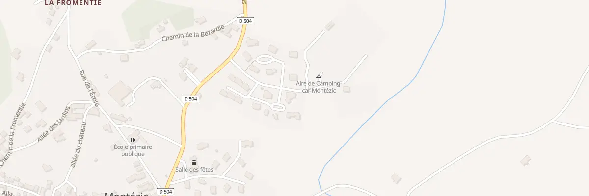Plan du 2 Les Prades à Montézic