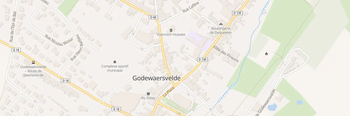 Plan du 54 Rue de Callicanes à Godewaersvelde