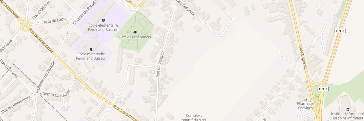 Plan du 549 Rue de Verquin à Béthune