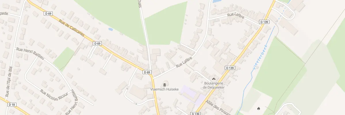 Plan du 71 Rue Lafere à Godewaersvelde