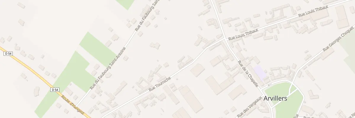 Plan du 12 Rue Tourniche à Arvillers