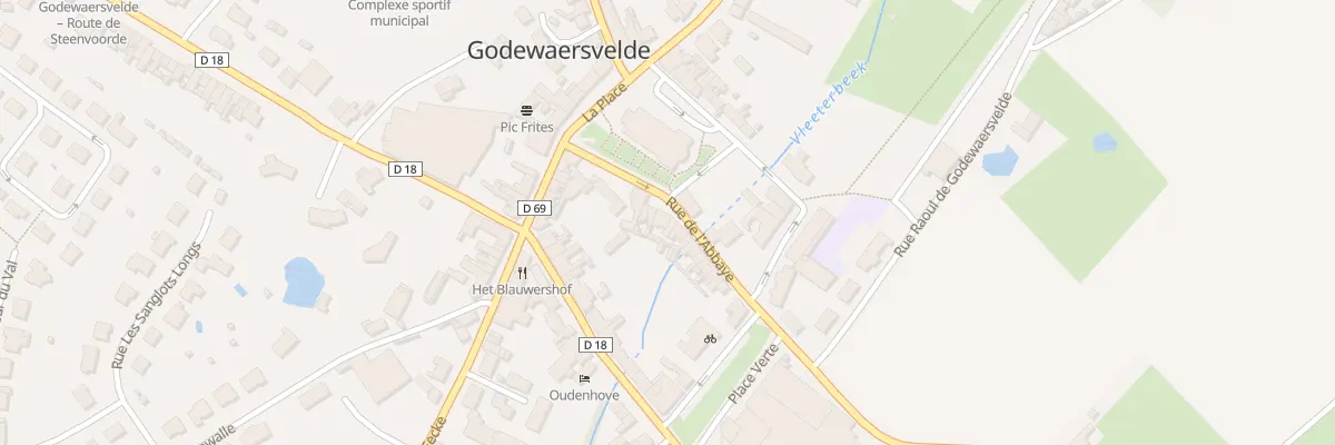 Plan du 84 Rue de l’Abbaye à Godewaersvelde