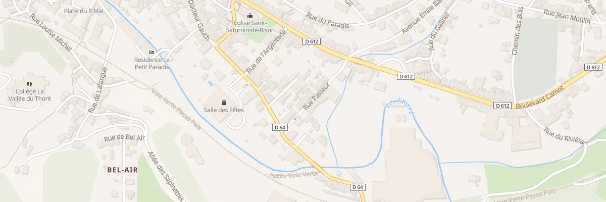 Plan du 19 Rue Pasteur à Labastide-Rouairoux
