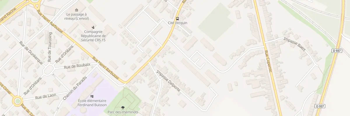 Plan du 323 Rue de Verquin à Béthune