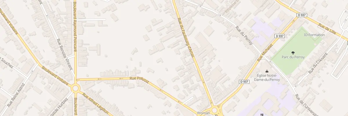 Plan du 352 Rue du Faubourg d’Arras à Béthune