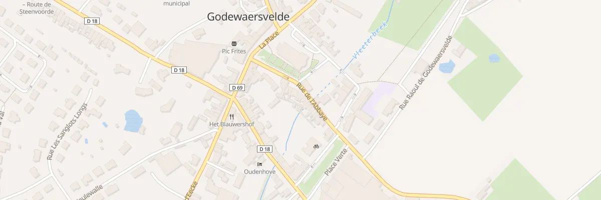 Plan du 94 Rue de l’Abbaye à Godewaersvelde