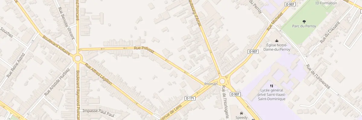 Plan du 255 Rue Prévost à Béthune