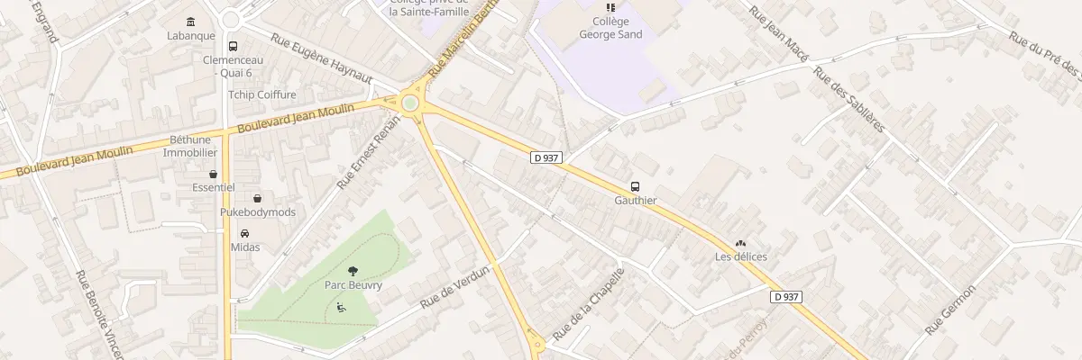 Plan du 118 Rue de Lille à Béthune