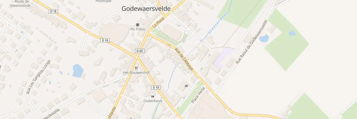 Plan du 102 Rue de l’Abbaye à Godewaersvelde