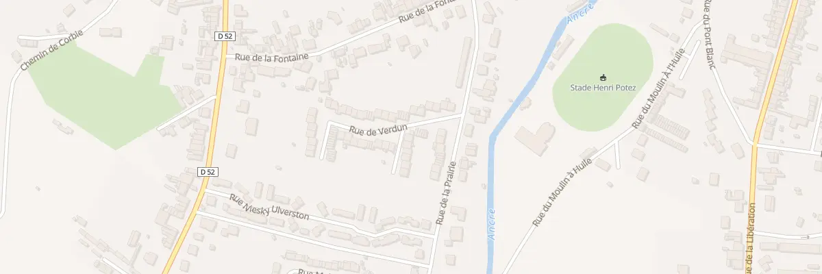 Plan du 1 All des Allies à Albert