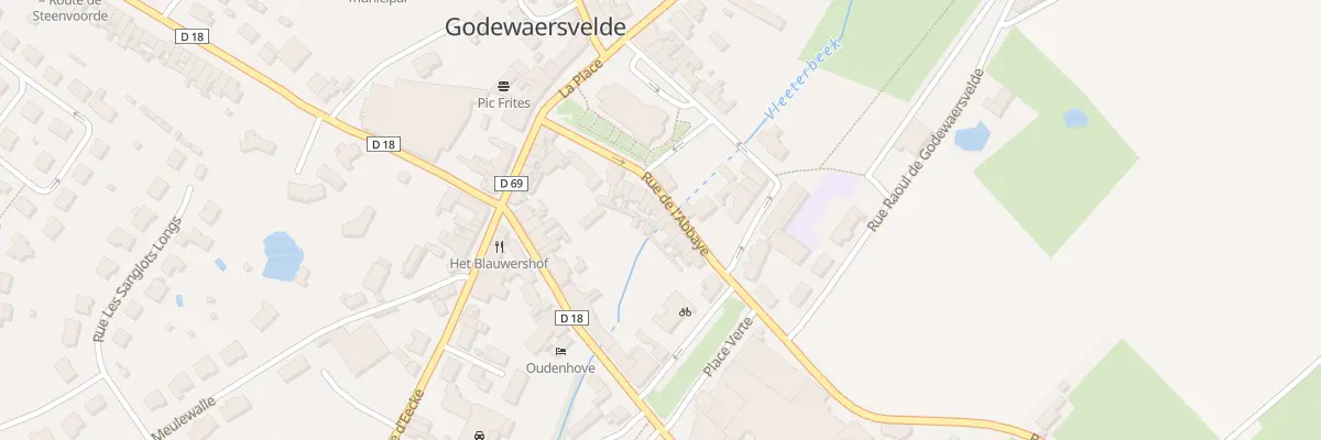Plan du 108 Rue de l’Abbaye à Godewaersvelde