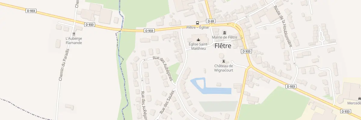 Plan du 70 Ctr de l’Eglise à Flêtre