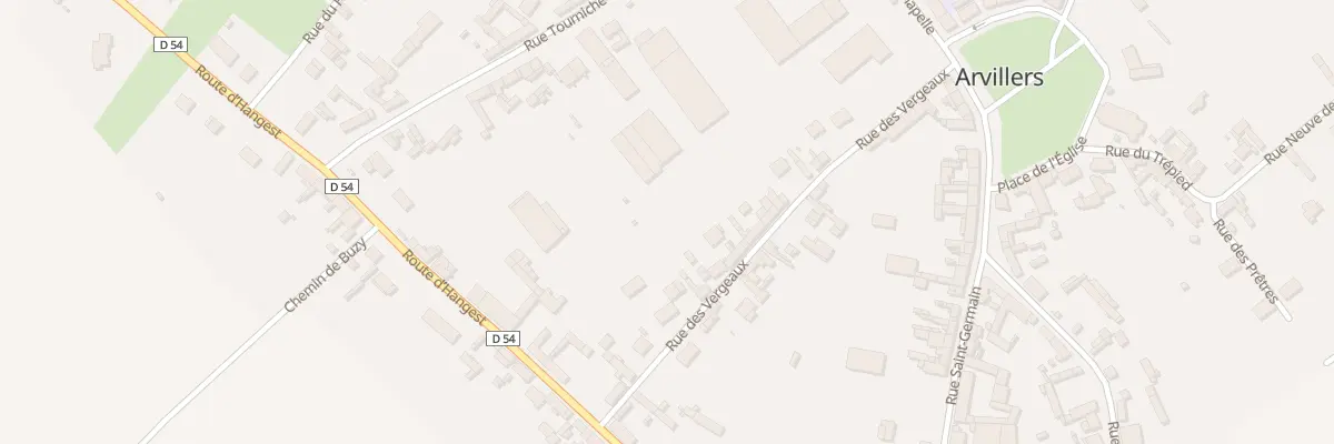 Plan du 24 Rue des Vergeaux à Arvillers