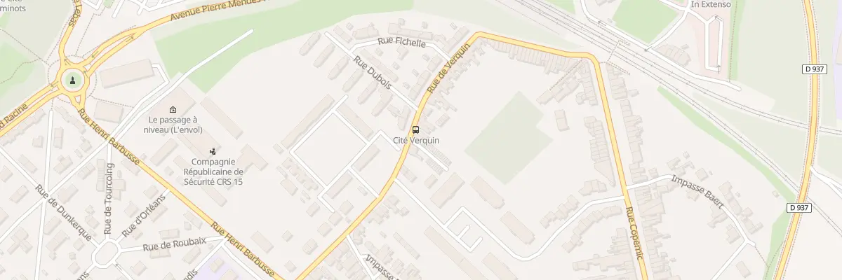 Plan du 247 Rue de Verquin à Béthune