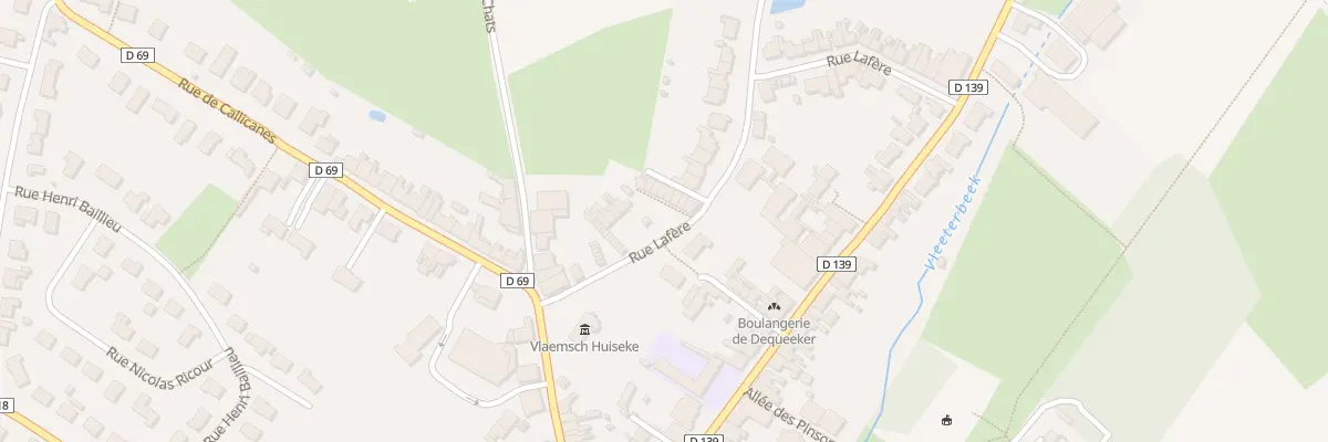 Plan du 8 Imp Rue Lafere à Godewaersvelde