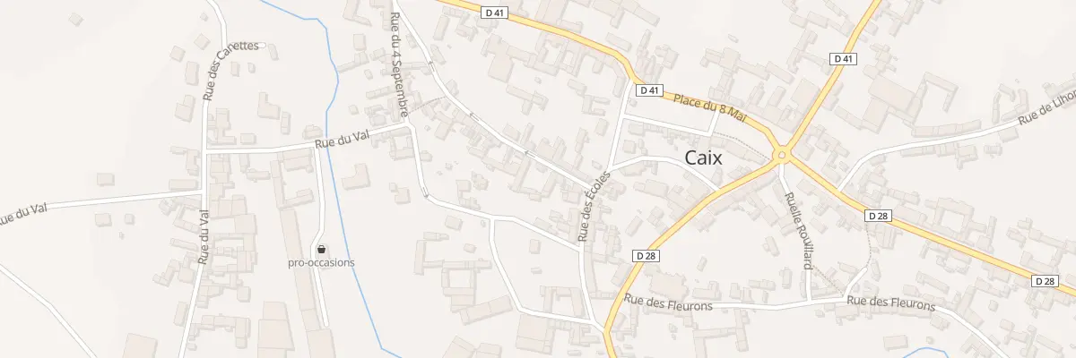 Plan du 3 Rue des Siècles à Caix