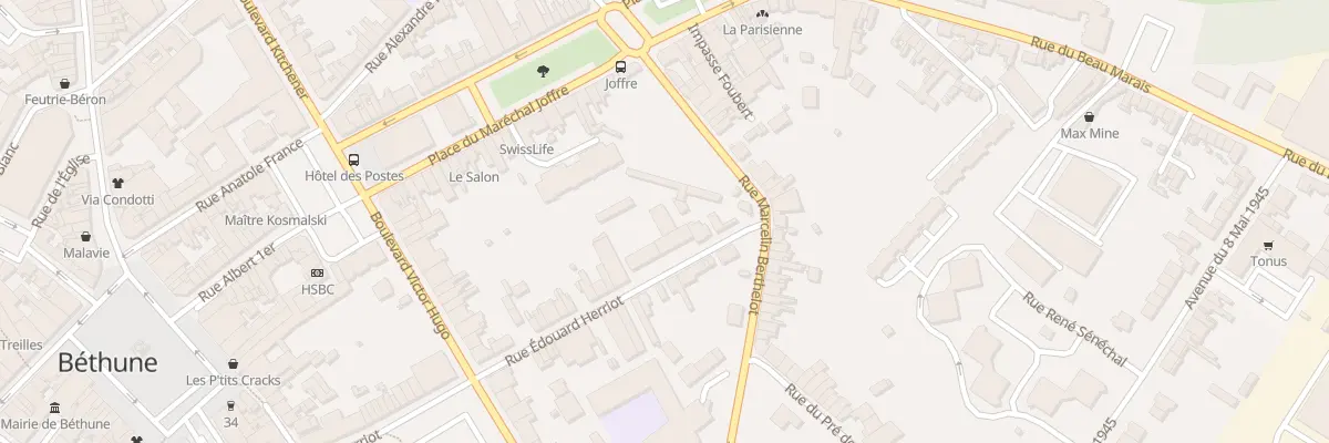 Plan du 351 Rue Edouard Herriot à Béthune