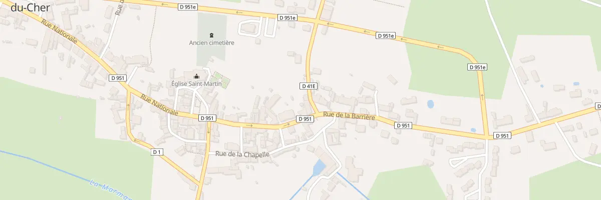 Plan du 3 Rue du Stade à Charenton-du-Cher