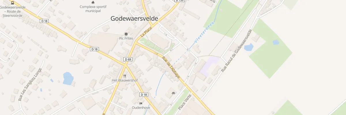 Plan du 89 Rue de l’Abbaye à Godewaersvelde