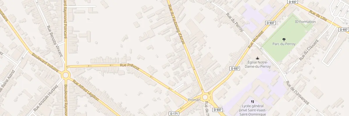 Plan du 404C Rue du Faubourg d’Arras à Béthune