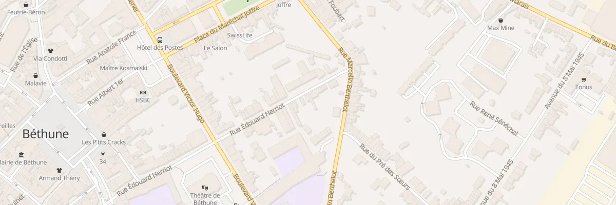 Plan du 330 Rue Edouard Herriot à Béthune