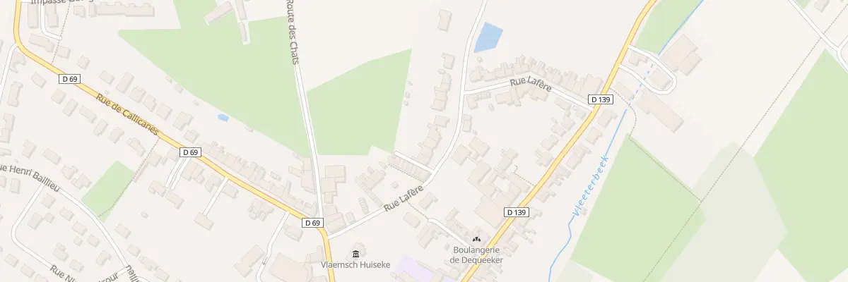 Plan du 155 Rue Lafere à Godewaersvelde