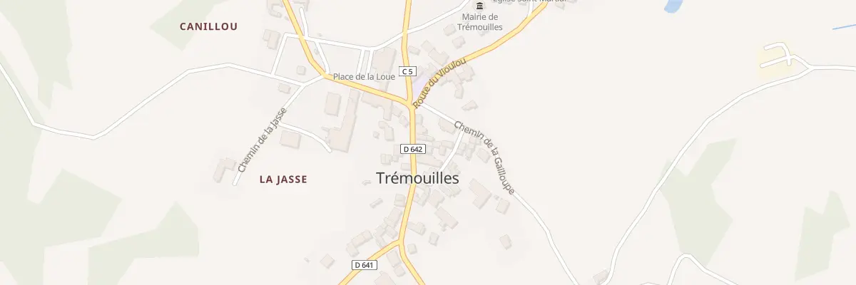 Plan du 5040 Tremouilles à Trémouilles