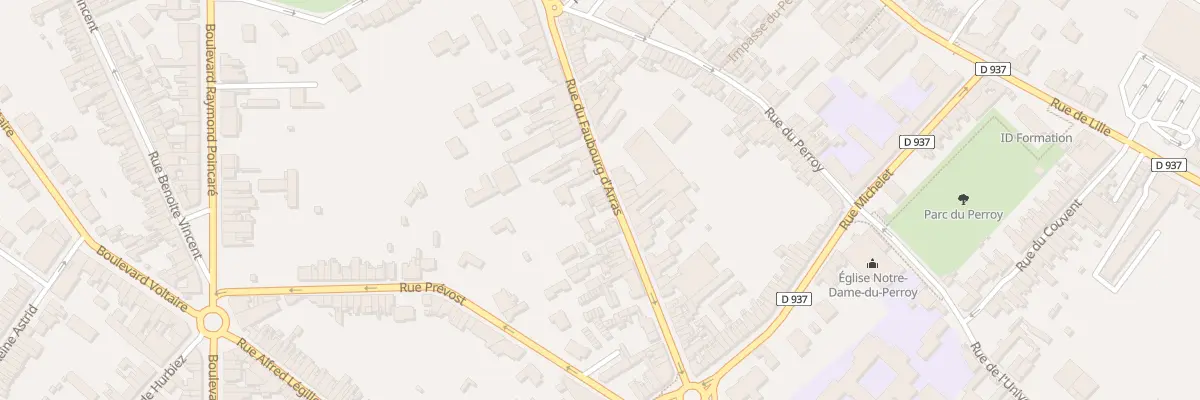 Plan du 370 Rue du Faubourg d’Arras à Béthune