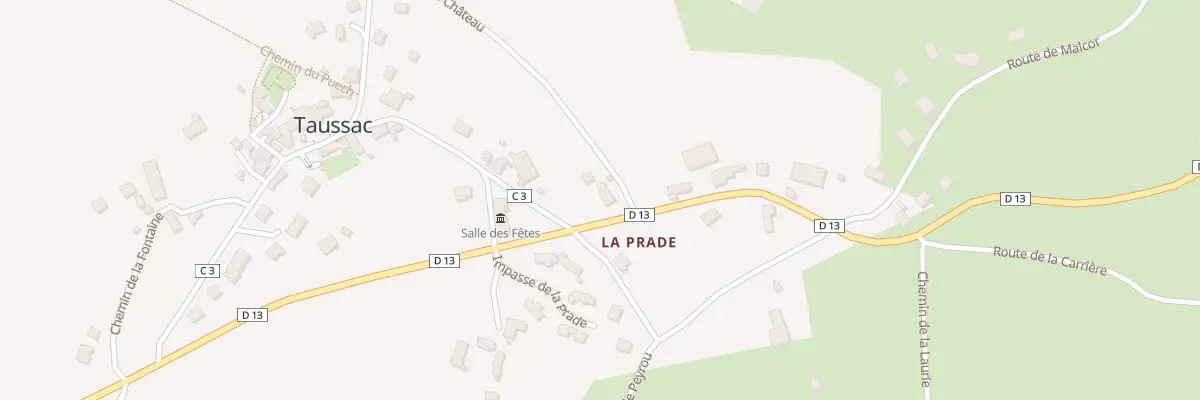 Plan du 5436 La Prade à Taussac