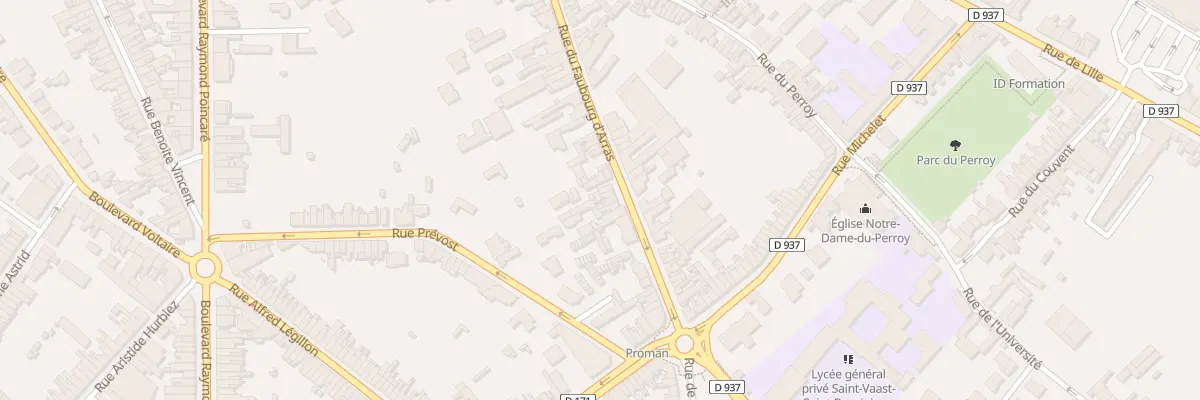 Plan du 404A Rue du Faubourg d’Arras à Béthune
