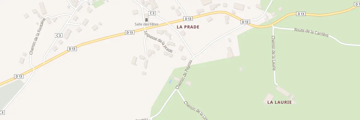Plan du 5193 La Prade à Taussac
